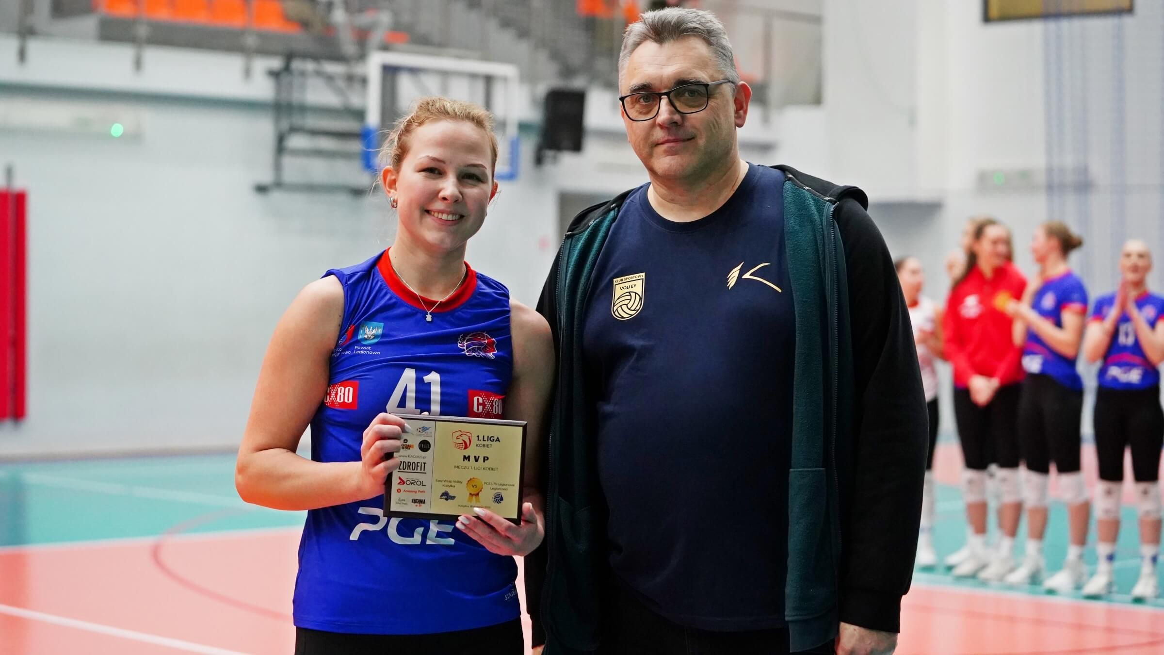 Maja Daca - MVP meczu 18. kolejki 1. Ligi Siatkówki Kobiet 2024/25: Easy Wrap Volley Kobyłka - PGE LTS Legionovia Legionowo 2:3 (13:25, 20:25, 26:24, 25:19, 11:15)