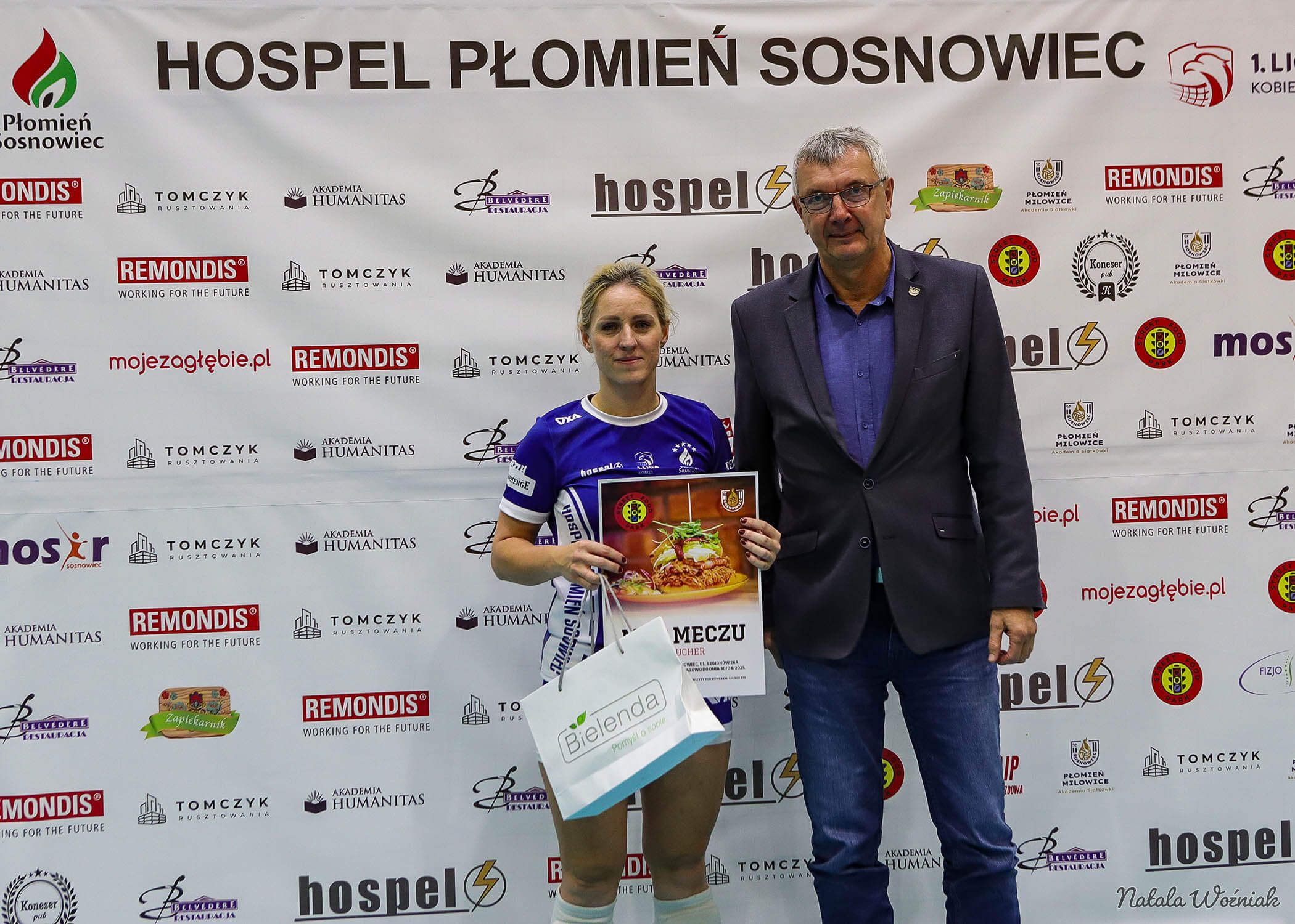 Kamila Kobusińska - MVP meczu 14. kolejki 1. Ligi Siatkówki Kobiet 2024/25: Hospel Płomień Sosnowiec – Gedania Politechnika Gdańsk 3:1 (25:16, 22:25, 25:20, 25:23)