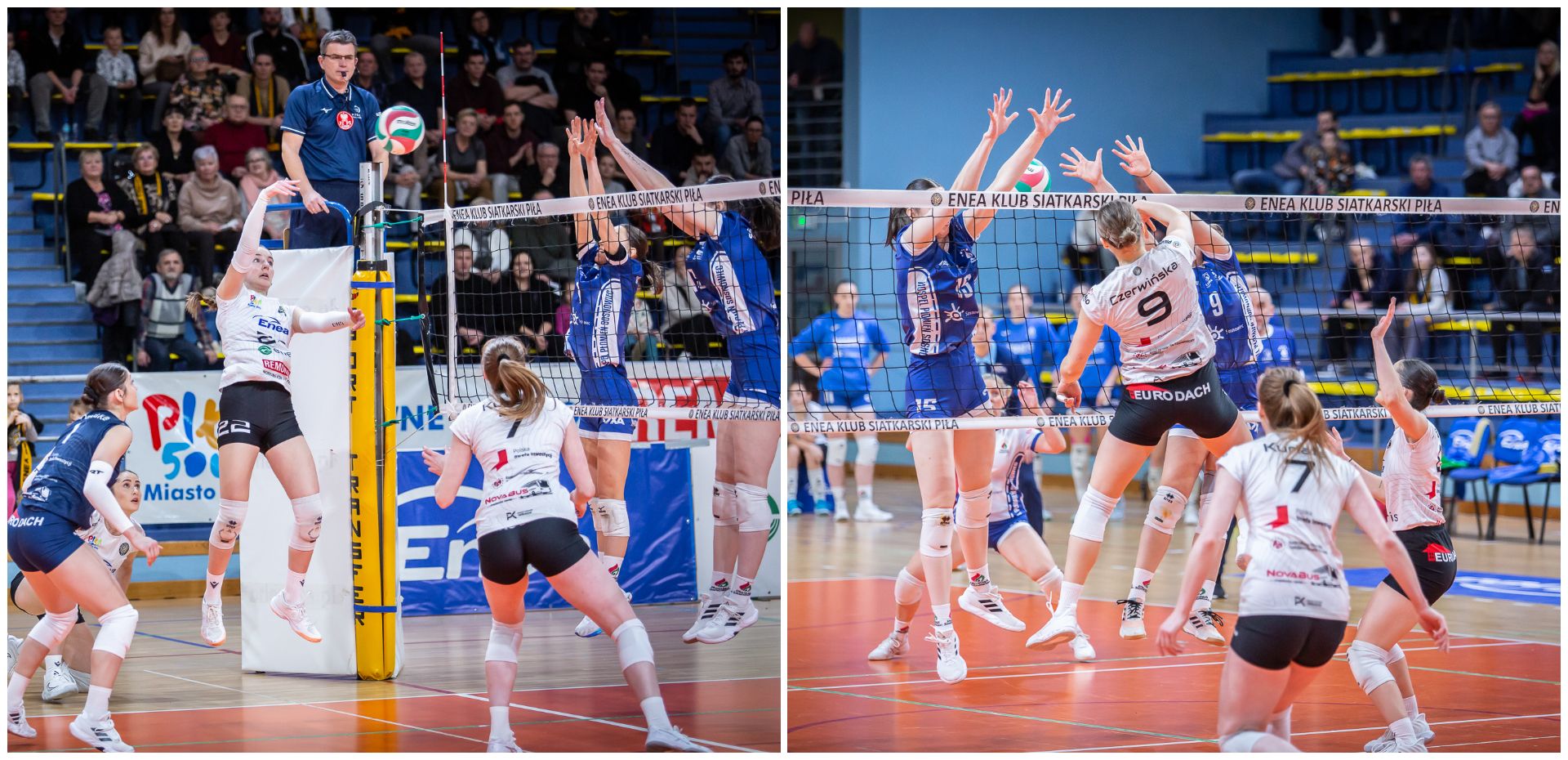 Mecz 12. kolejki 1. Ligi Siatkówki Kobiet 2024/2025: KS Piła – Hospel Płomień Sosnowiec 1:3 (24:26,16:25, 25:18, 23:25)