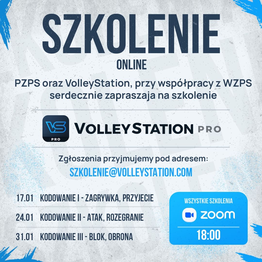 Polski Związek Piłki Siatkowej zaprasza na szkolenie VolleyStation Pro