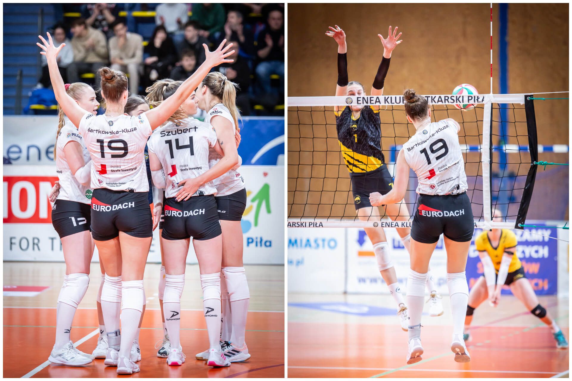 Mecz 15. kolejki 1. Ligi Siatkówki Kobiet 2024.25: KS Piła – KSG Warszawa 3:0 (30:28, 25:19, 25:16)