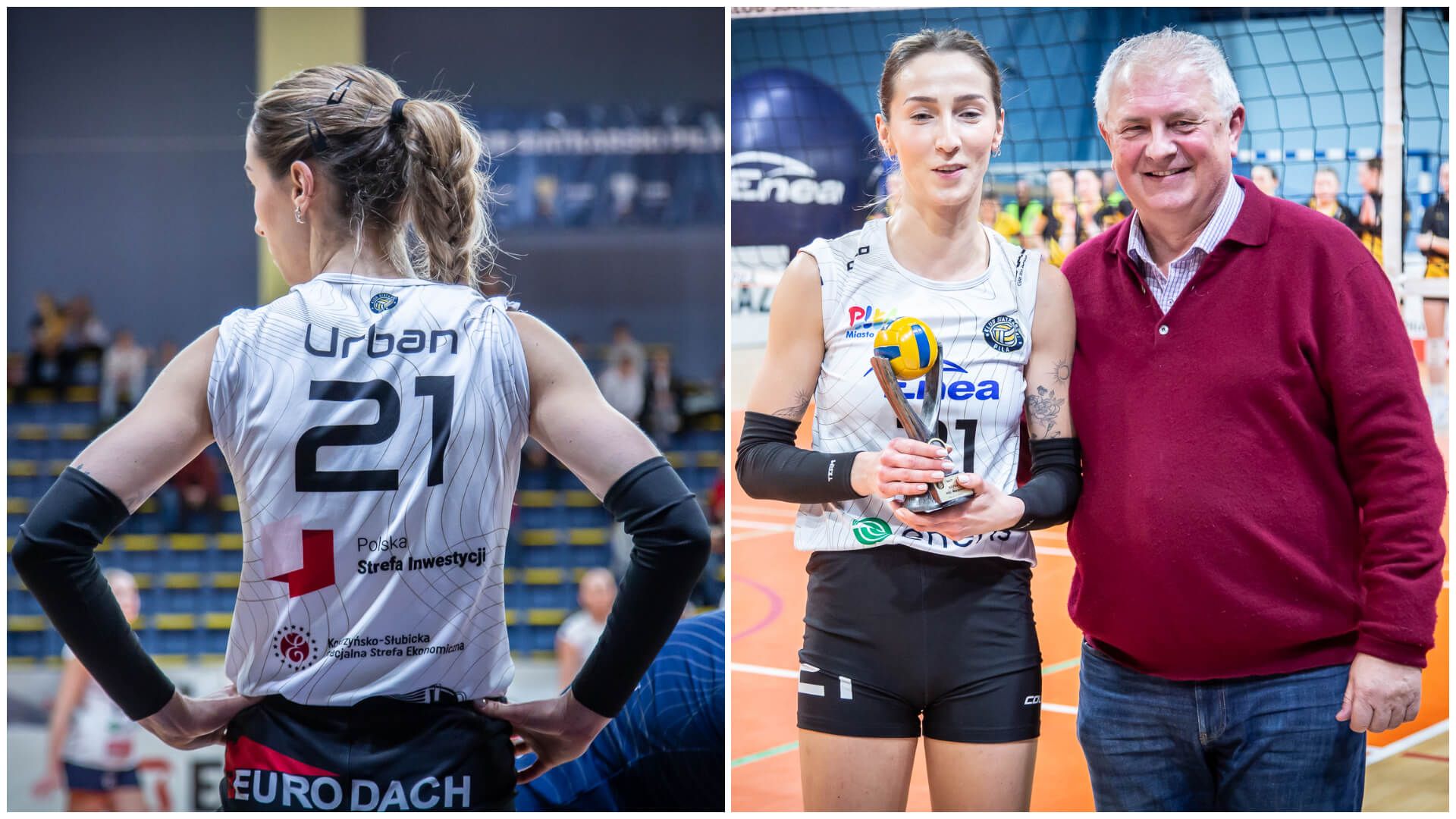 Oliwia Urban - MVP meczu 15. kolejki 1. Ligi Siatkówki Kobiet 2024.25: KS Piła – KSG Warszawa 3:0 (30:28, 25:19, 25:16)