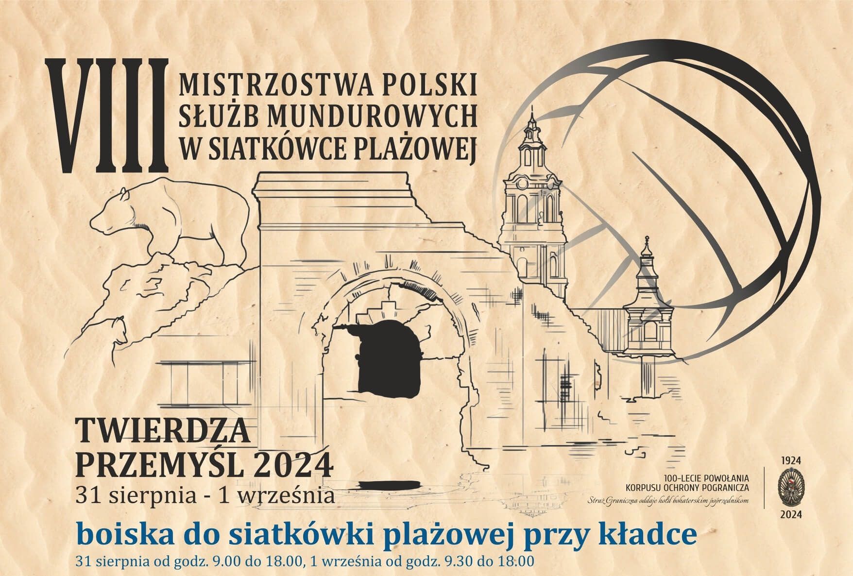 VIII Mistrzostwa Polski Służb Mundurowych w Siatkówce Plażowej „Twierdza Przemyśl” 2024