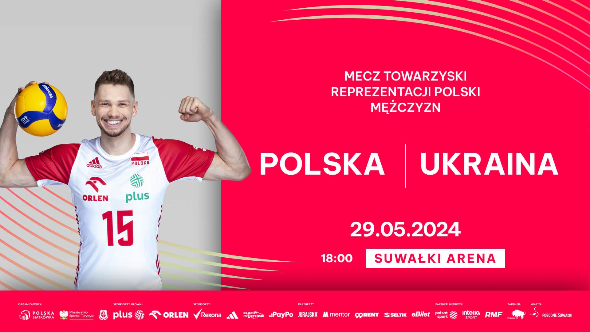 Mecz towarzyski reprezentacji Polski mężczyzn w Suwałkach – Akredytacje